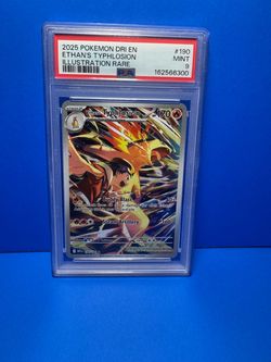 Ethan's Typhlosion 190/182 Illustration Rare Pokemon PSA 9