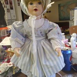 1996 Blonde Porcelain Doll