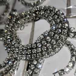 Assortment of 20inch Mossanite Chains with cross pendant