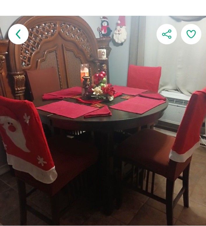 HEAVY WOOD COMPLETE DINNING ROOM