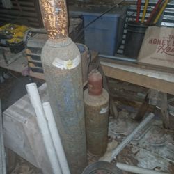 Oxygen and Acetylene Tanks 