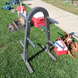 Stand for weight plates