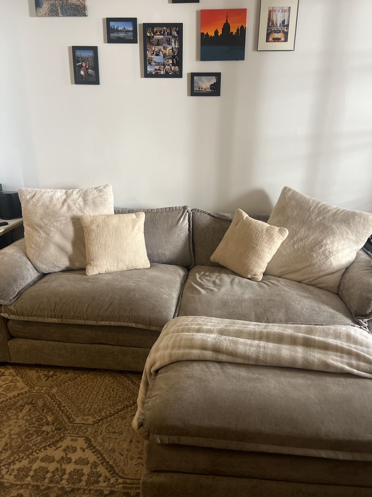 Comfortable Grey Sectional Sofa
