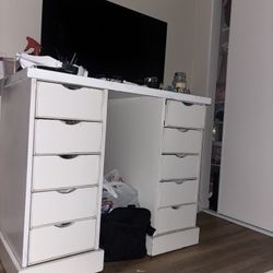 White vanity drawers IKEA 