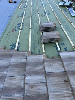 Roof tile patio