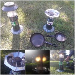 LAMPS..LIGHT AND COOKER..NEW PANS
