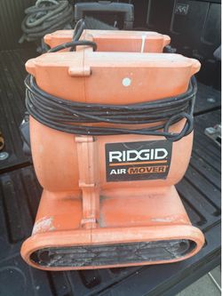 Ridgid 1625 CFM 3-Speed, Portable AM2560 Air Mover Blower Fan with Collapsible Handle, Rear Wheels, Water Damage Restoration