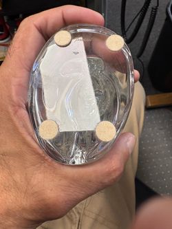 Vintage clear crystal golfer sculpture from Augusta Collection.