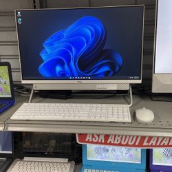 Dell All In One i3 8gb Memory 256gb HHD Desktop Computer 23.8” Model: W24c