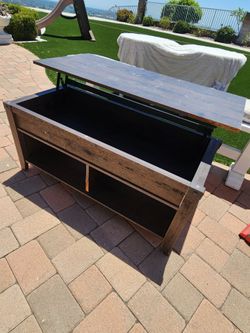 Lift Top Coffee Table with storage, use Dining/Living Room/Offiice