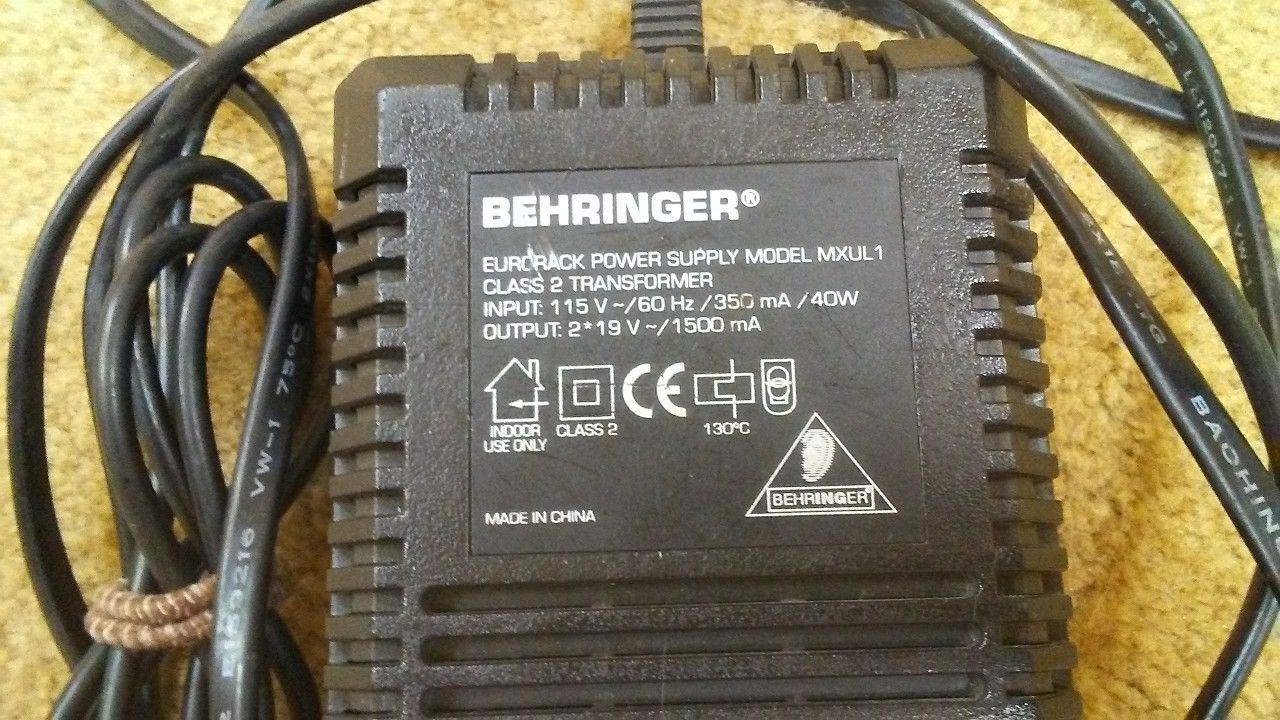 Behringer MXUL1 power supply for mx1604, mx1804x, mx2004a, 2222