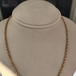 14k Solid Gold Rope Chain 13.6 Grams 19 Long Layaway Available 10% Down If You Interested Please Make Sure You Ask For Maribel Thank You 