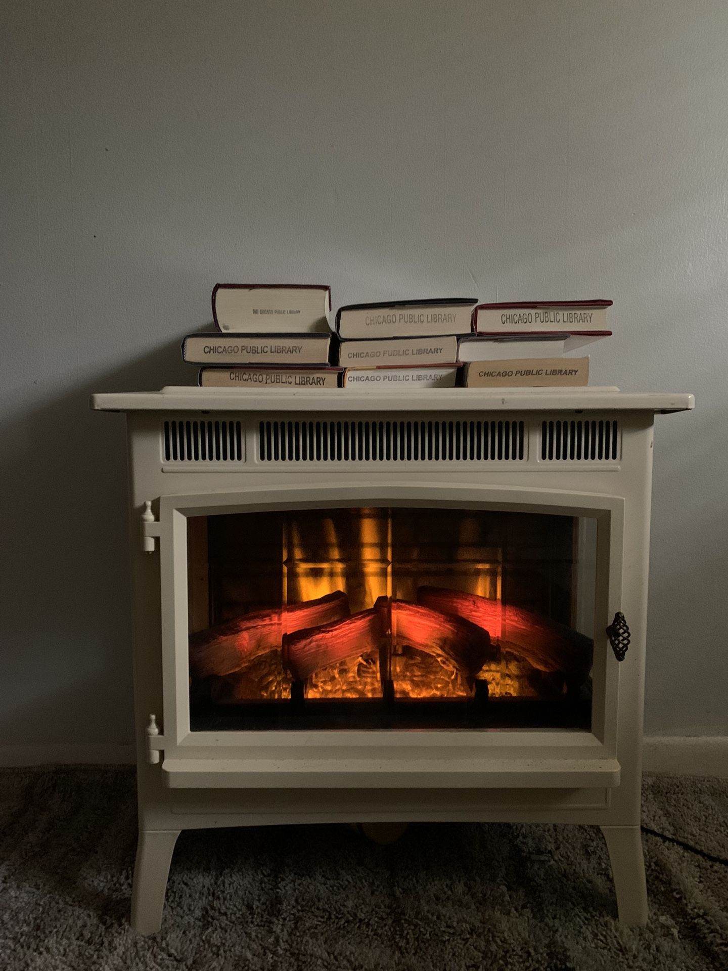 Duraflame 3D Cream Infrared Electric Fireplace