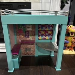 American Girl GOTY 2016 Gabriela’s loft bed frame only blue purple pink 18” doll