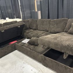 🔥 Sectional Sofa Bed w/ Storage – Huge & Super Comfortable 🔥