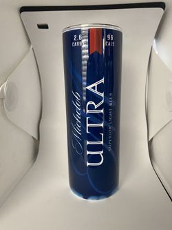 MICHELOB ULTRA TUMBLER- Includes One 20oz Metal Insulated Tumbler, Lid & Straw