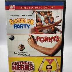 Bachelor Party // Porky// Revenge of the Nerds Tiple Feature DVD 