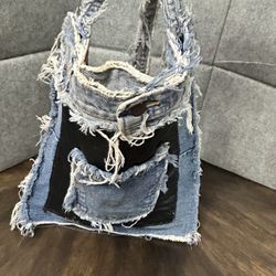 Denim pocket Backpack 
