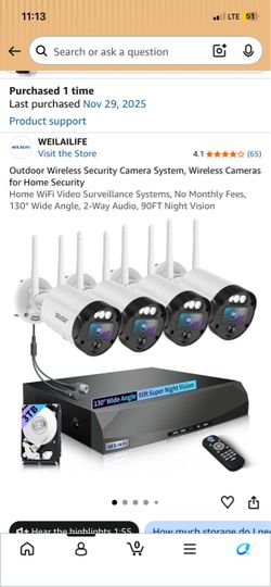 Security camera system