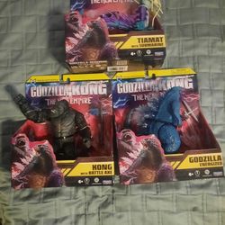 Godzilla X Kong Bundle of 3 New Figures