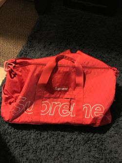 Red Supreme Duffel Bag
