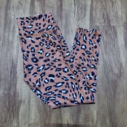 Fabletics By PowerHold Women’s Size Medium Leopard Cheetah Print High Waist Legg