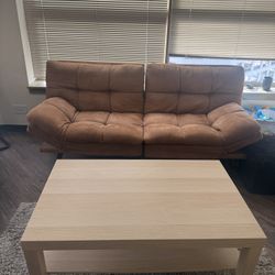 Futon and Ikea Coffee Table