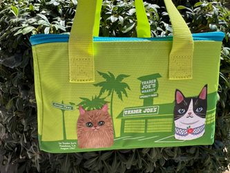 Trader Joe mini tote Cat Lady