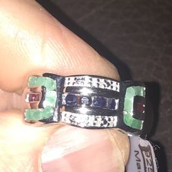 Flat Mount Multi Stone Ring