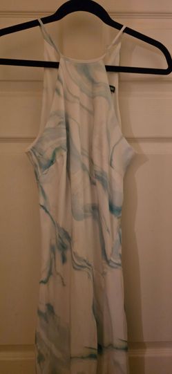 express asymmetrical tie dye print with lining
