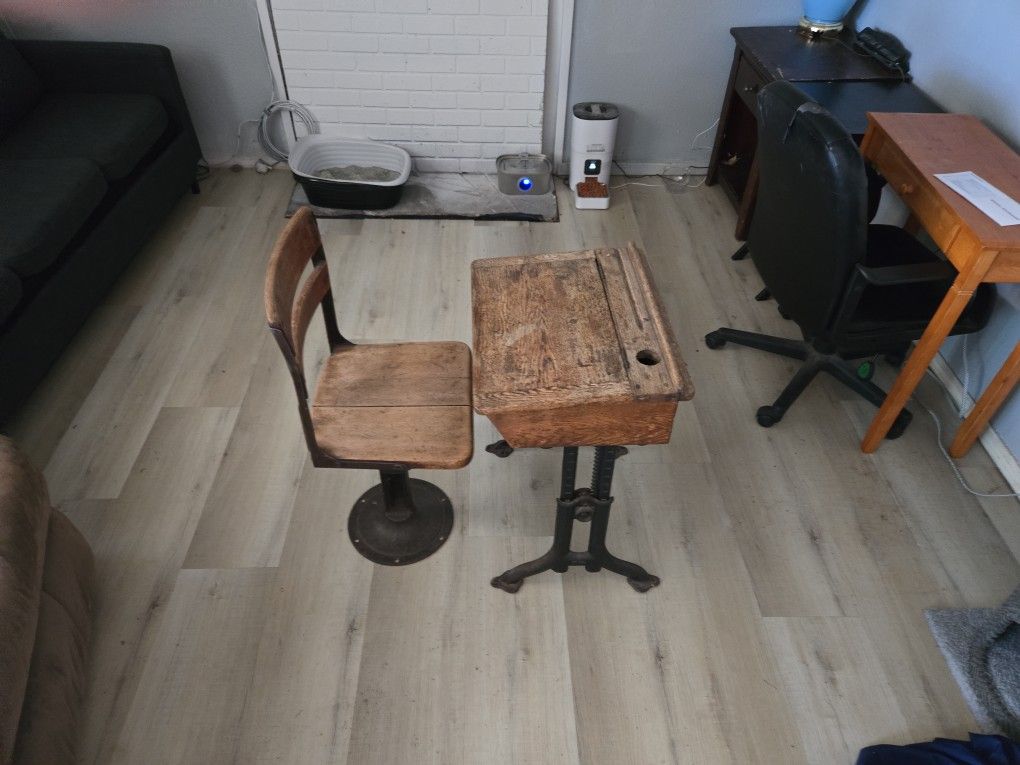 Antique School Desk