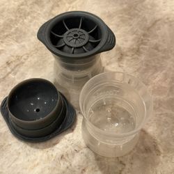 Large Round Ice Ball Maker Mold - Silicone Sphere Trays (2) 