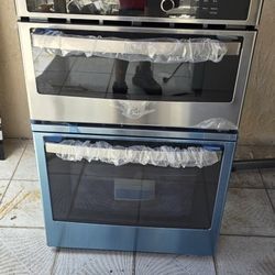 NEW GE 27 INCHES MICROWAVE OVEN COMBO BUILT IN STAINLESS STEEL 