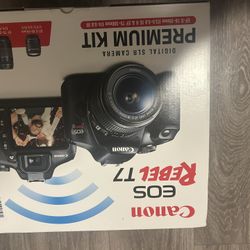 Canon EOS Rebel T7 Digital SLR Camera Premium Kit w/18-35mm & 75-300mm Lenses