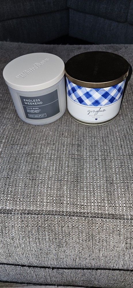 3 Bath & Body Works Candle, 1 Nature's Wick, And Two No Name Brand.