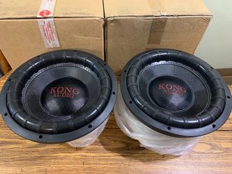 New Pair 12” Kong Audio Car Subwoofers