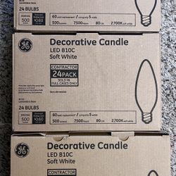 Free 3 Pack 24 Bulb Each Pack Decorative Bulb