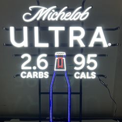 Michelob Ultra Bottle LED sign beer bar neon