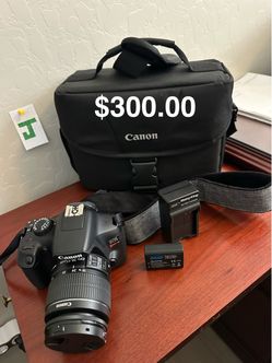 Canon T6 + 18-55mm lens $300.00