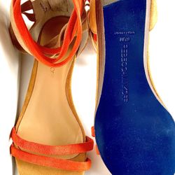 Rebecca Minkoff Suede Flat Sandals Brand New 