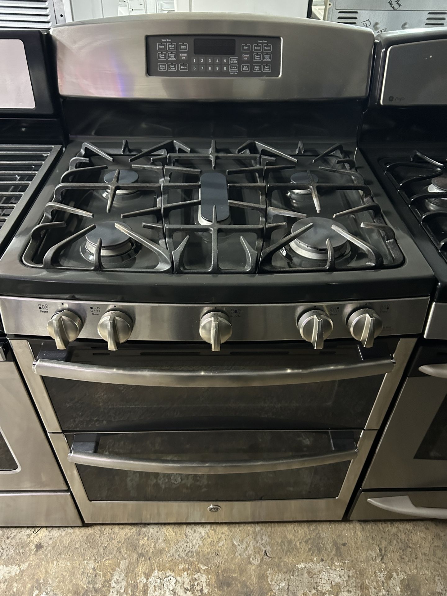 GE Gas Stove Double Oven