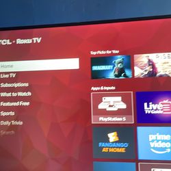 TCL Roku tv great for living rooms and rooms runs smooth