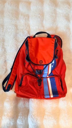 Tory Burch Tory Sport Neoprene Mesh Backpack in Sport Orange