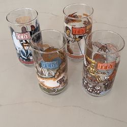 Return Of The Jedi 1983 Burger King Coca-cola Promo Glasses
