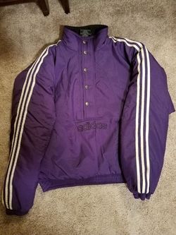 Adidas pull over jacket LARGE