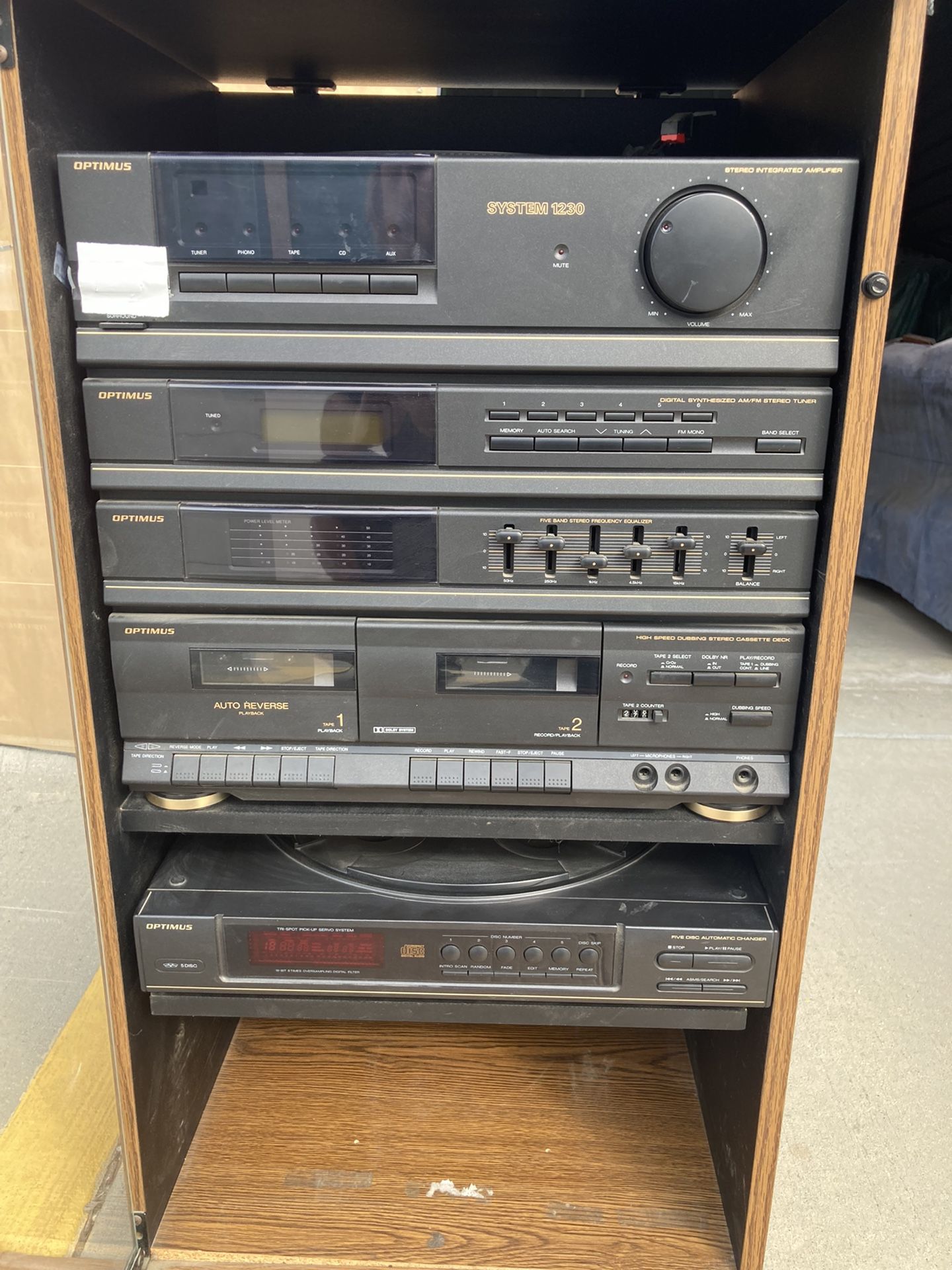 Optimus Home Stereo System 1230,