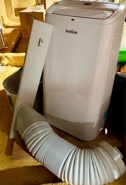Ivation 12,000 BTU Portable Air Conditioner with Wi-Fi for Rooms Up to 450 Sq Ft