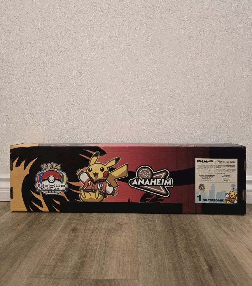 Pokemon Worlds 2025 Anaheim Bear Walker Skateboard Exclusive Limited Edition