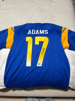 Davante Adams Rams Signed Football Jersey