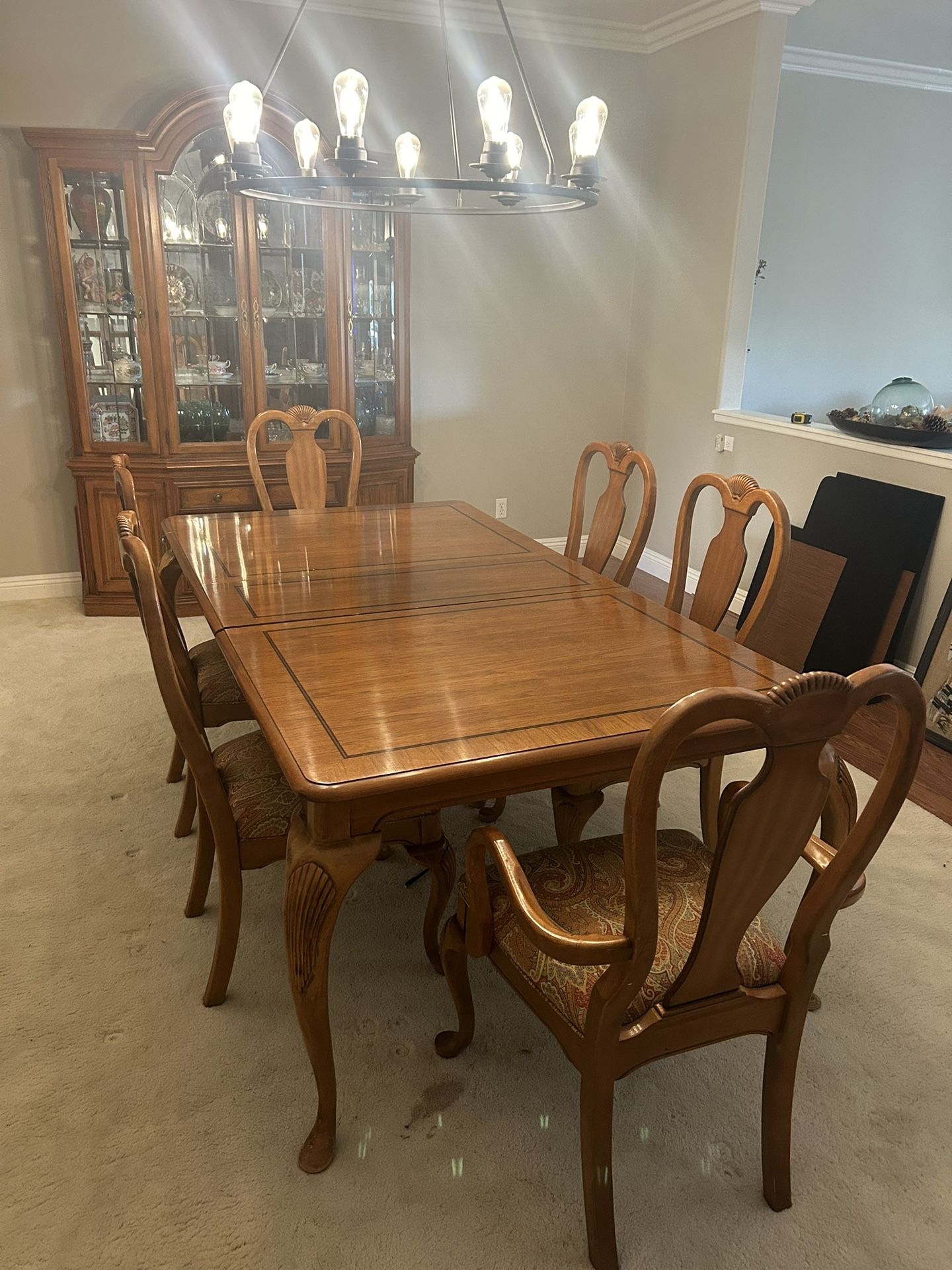 Elegant Pecan Wood Table